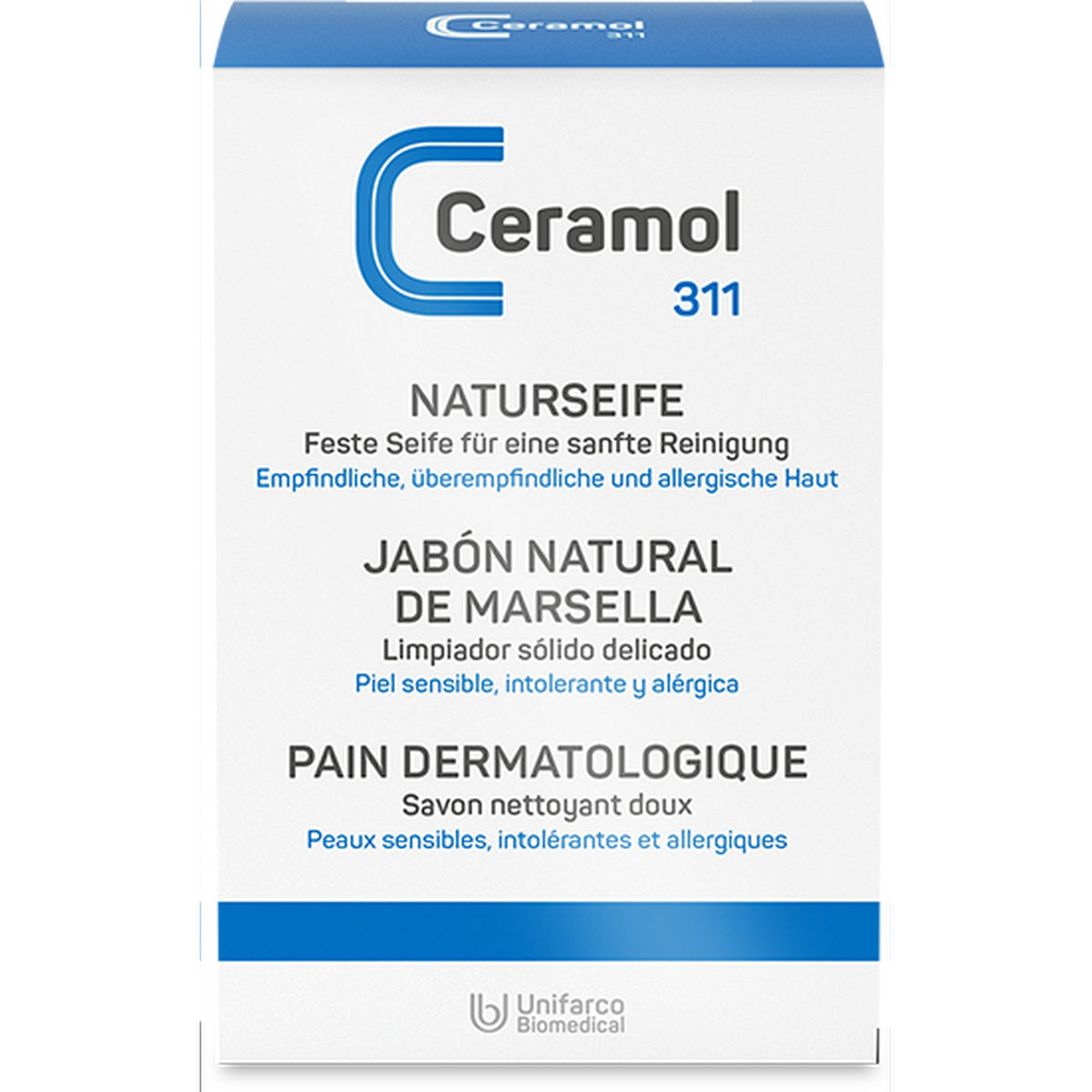 CERAMOL 311 Naturseife feste Reinigung für empfindliche Haut 100 g