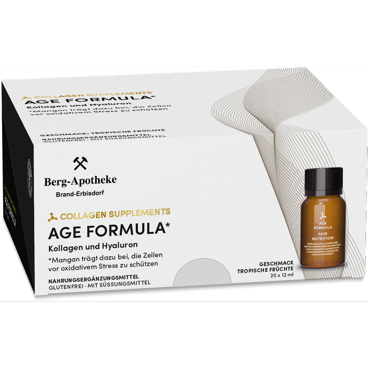AGE FORMULA Trinkampullen VERISOL® Kollagen & Hyaluronsäure für Haut 20x12 ml