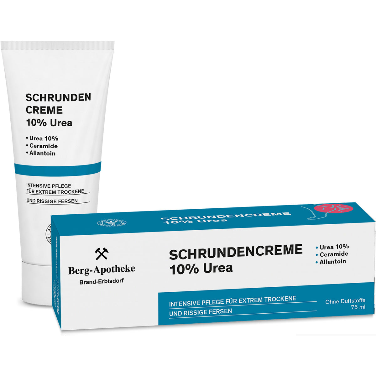 Schrundencreme 10 % Urea bei rissigen Fersen 75 ml