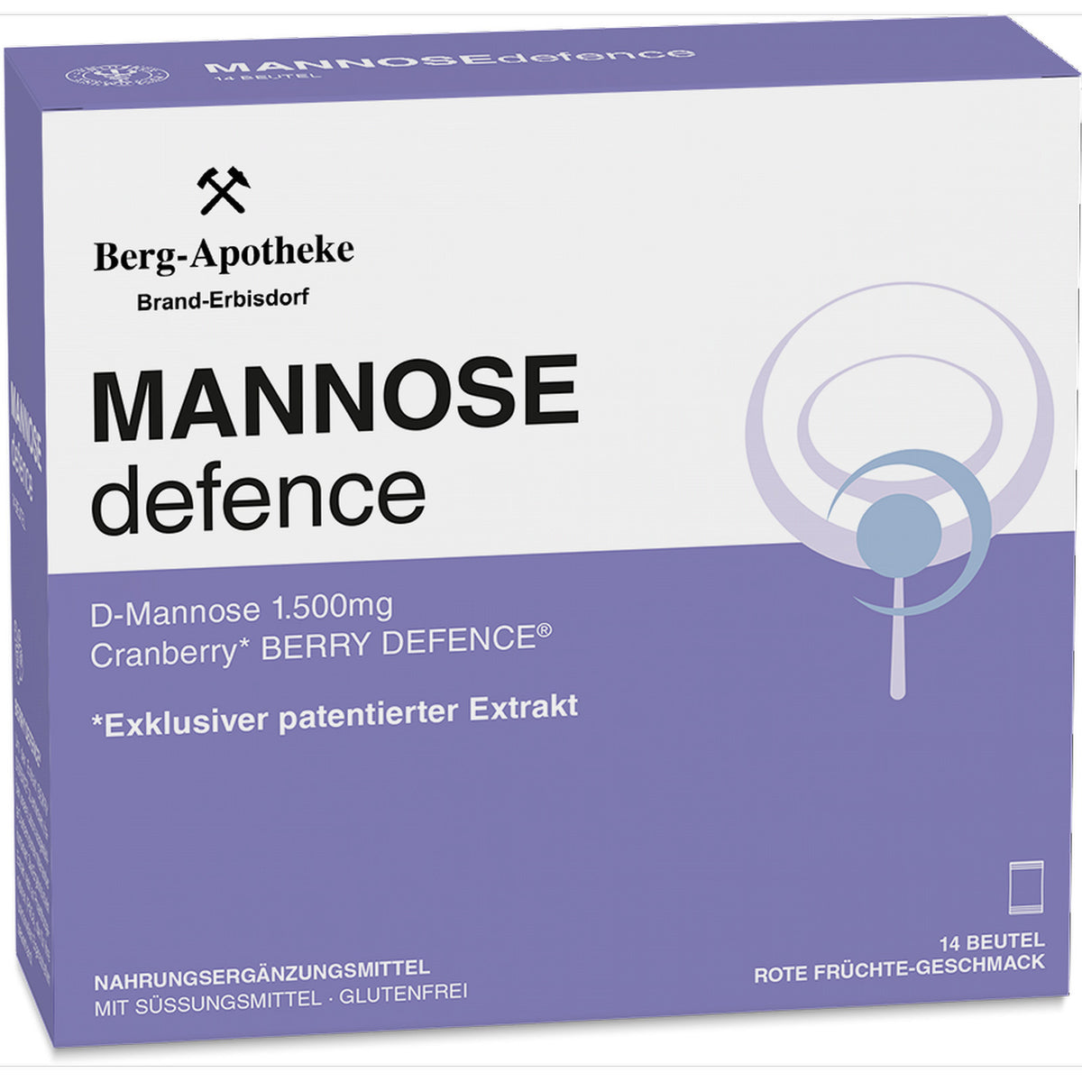MANNOSEdefence Stickbeutel bei Blasenbeschwerden mit D-Mannose & Cranberry 14 Stück