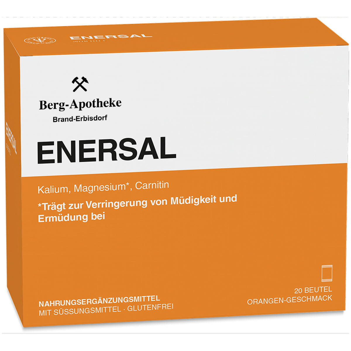 Enersal – Nahrungsergänzungsmittel mit Carnitin, Magnesium & Kaliumcitrat – 20 Beutel