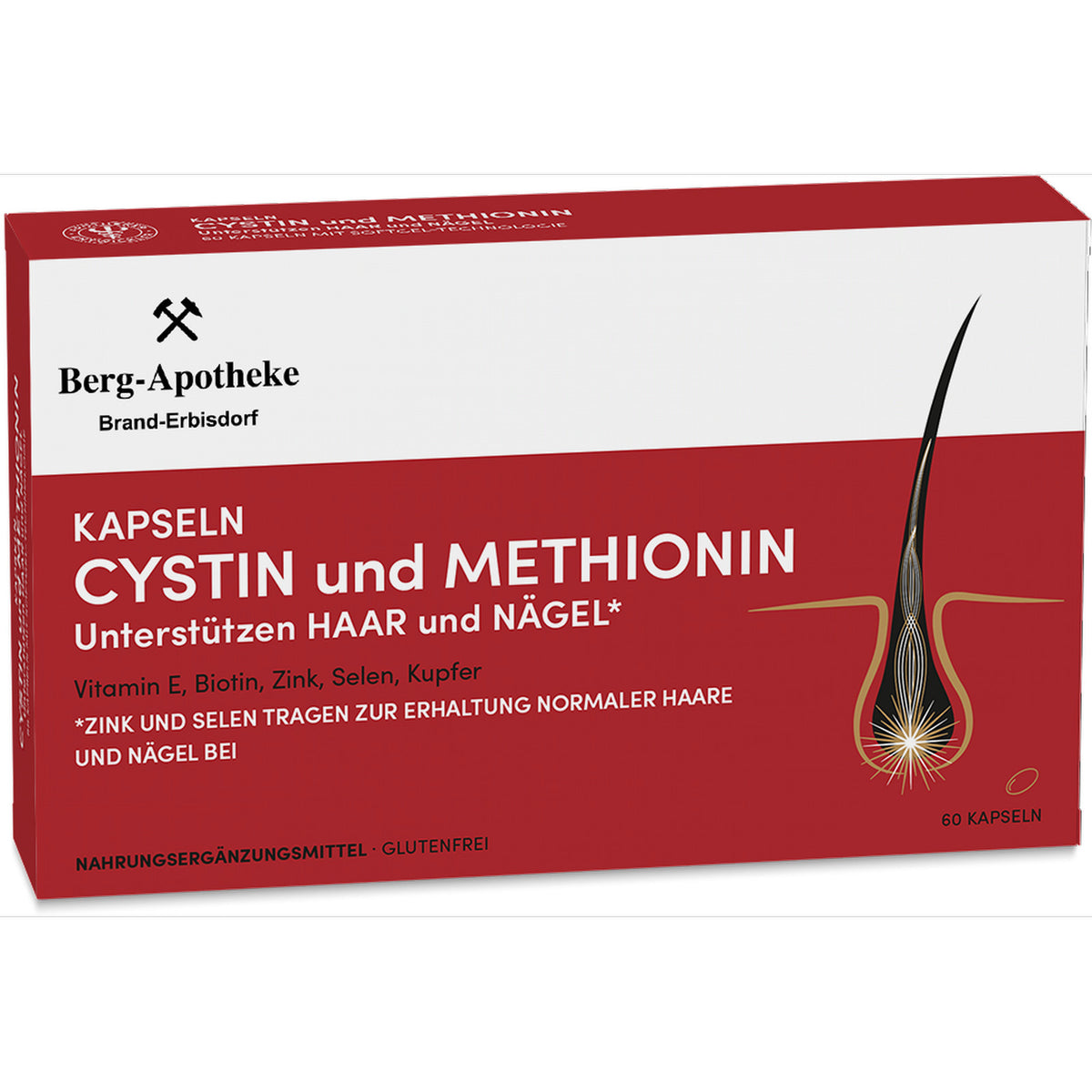 Cystin + Methionin Kapseln – Nährstoffkomplex für Haar & Nägel – 60 Kapseln