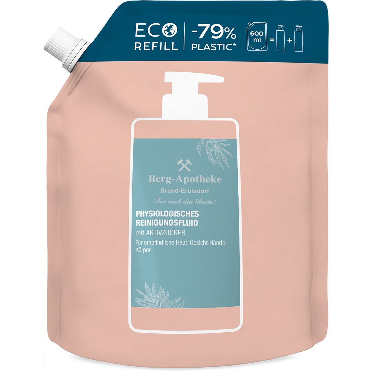 PHYSIOLOGISCHES REINIGUNGSFLUID sanfte Reinigung für Gesicht und Körper – 300 ml / 600 ml