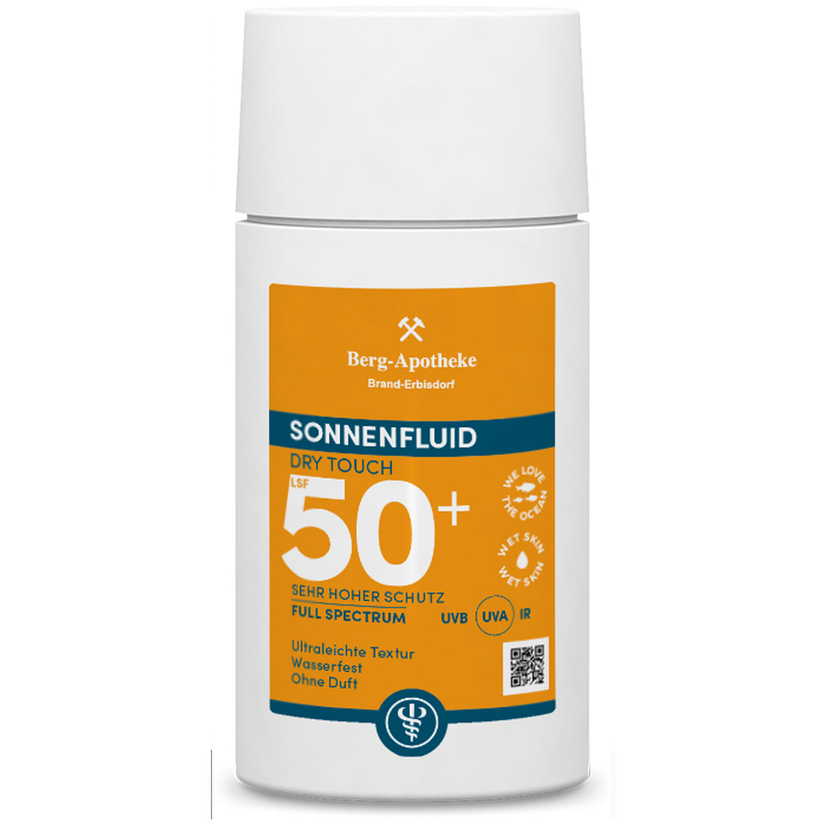 Sonnenfluid Dry Touch LSF 50+ Extraleicht UVA, UVB und IR- Schutz, der nicht klebt 50 ml
