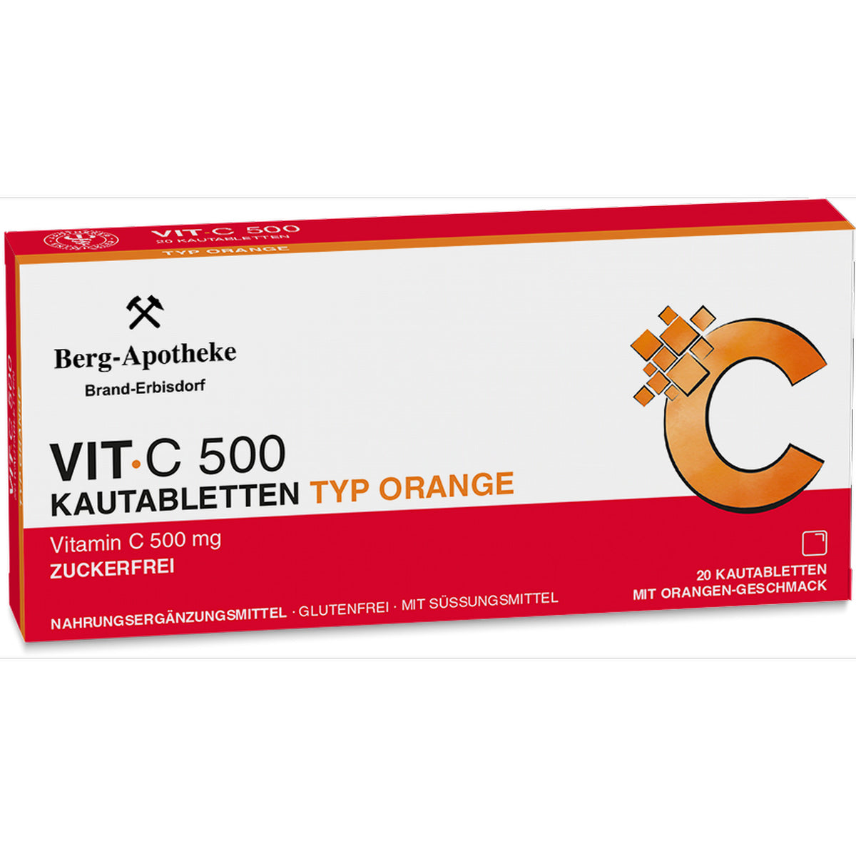 Vitamin C Kautabletten – 500 mg Vitamin C zuckerfrei – 20 Kautabletten