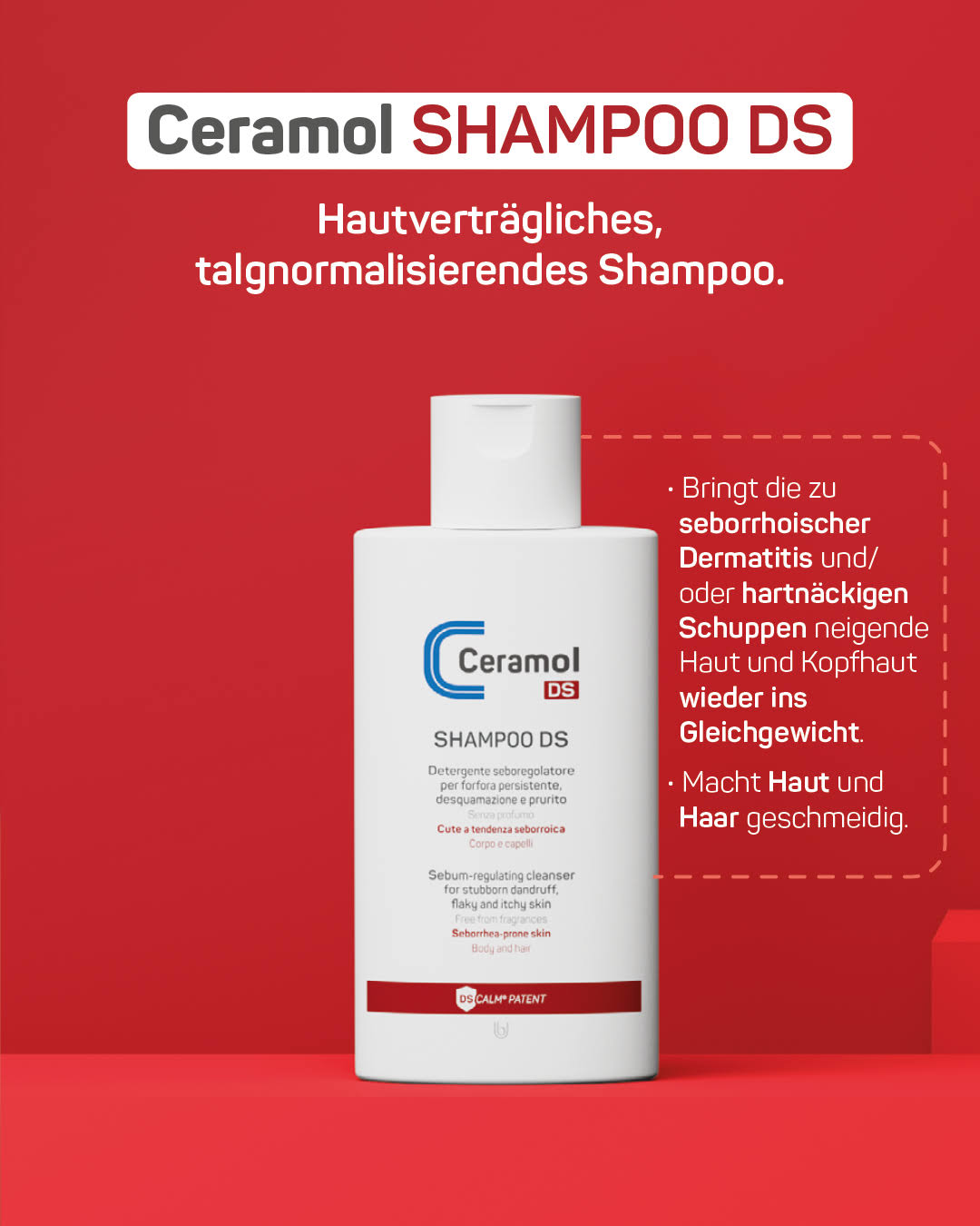 Ceramol DS Shampoo - Bart und Kopfhaut  ohne Schuppen