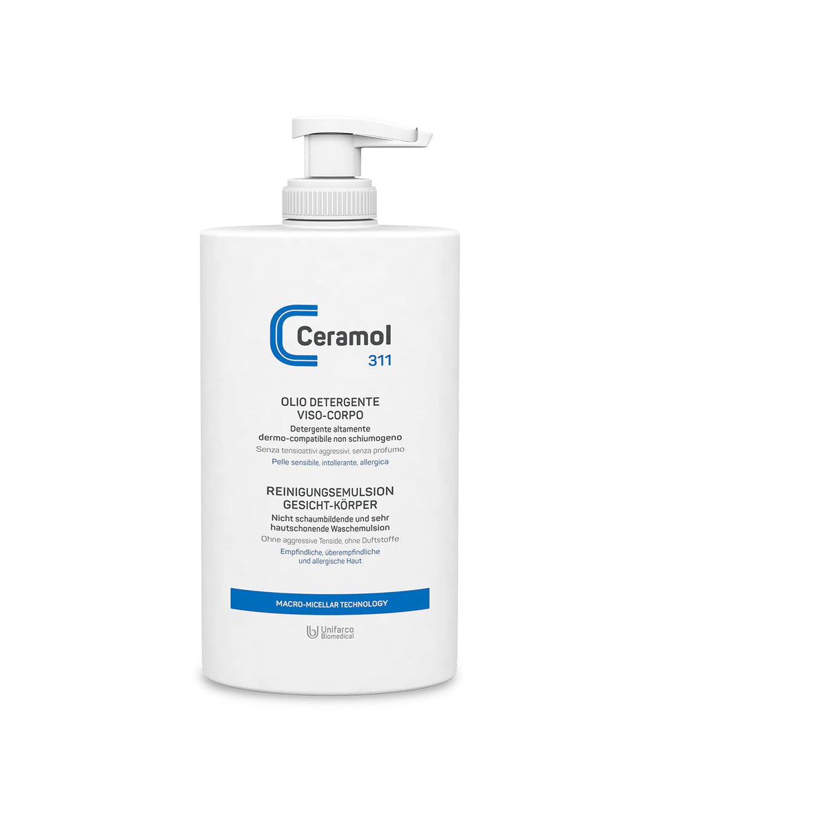 CERAMOL 311 Reinigungsemulsion – sanfte Reinigung für empfindliche Haut – 400 ml