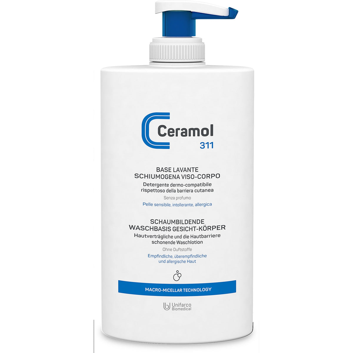CERAMOL 311 Waschbasis milde Reinigung bei empfindlicher Haut 400 ml