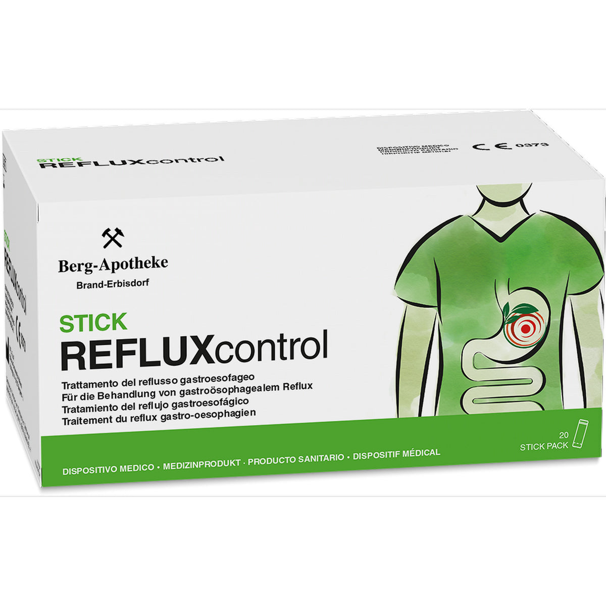REFLUXcontrol Stickbeutel Medizinprodukt bei Sodbrennen & Reflux 20 Stück