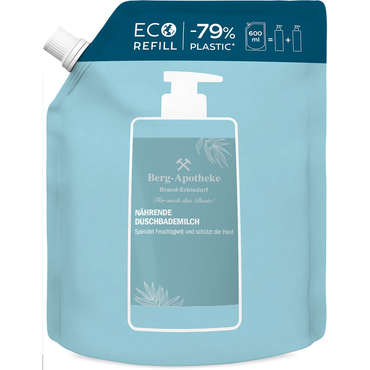 NÄHRENDE DUSCHBADEMILCH – für empfindliche & trockene Haut – 100 ml / 300 ml / 600 ml