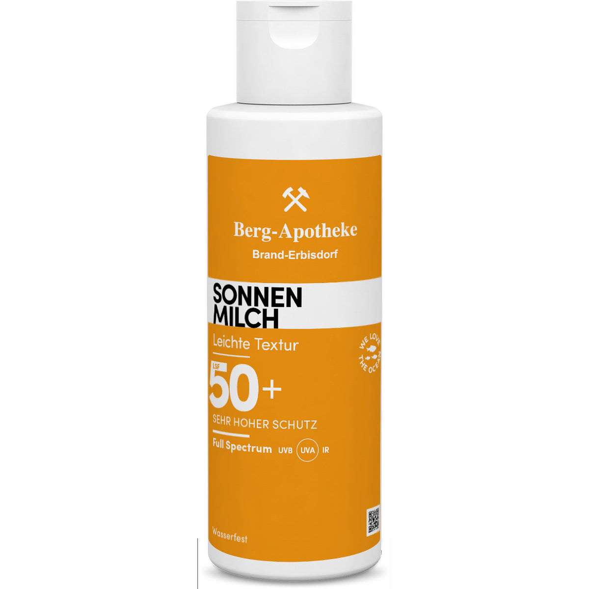 Sonnenmilch LSF 50+ – Full Spectrum-Schutz vor UVA, UVB & IR – 100 ml /200ml/ 250ml